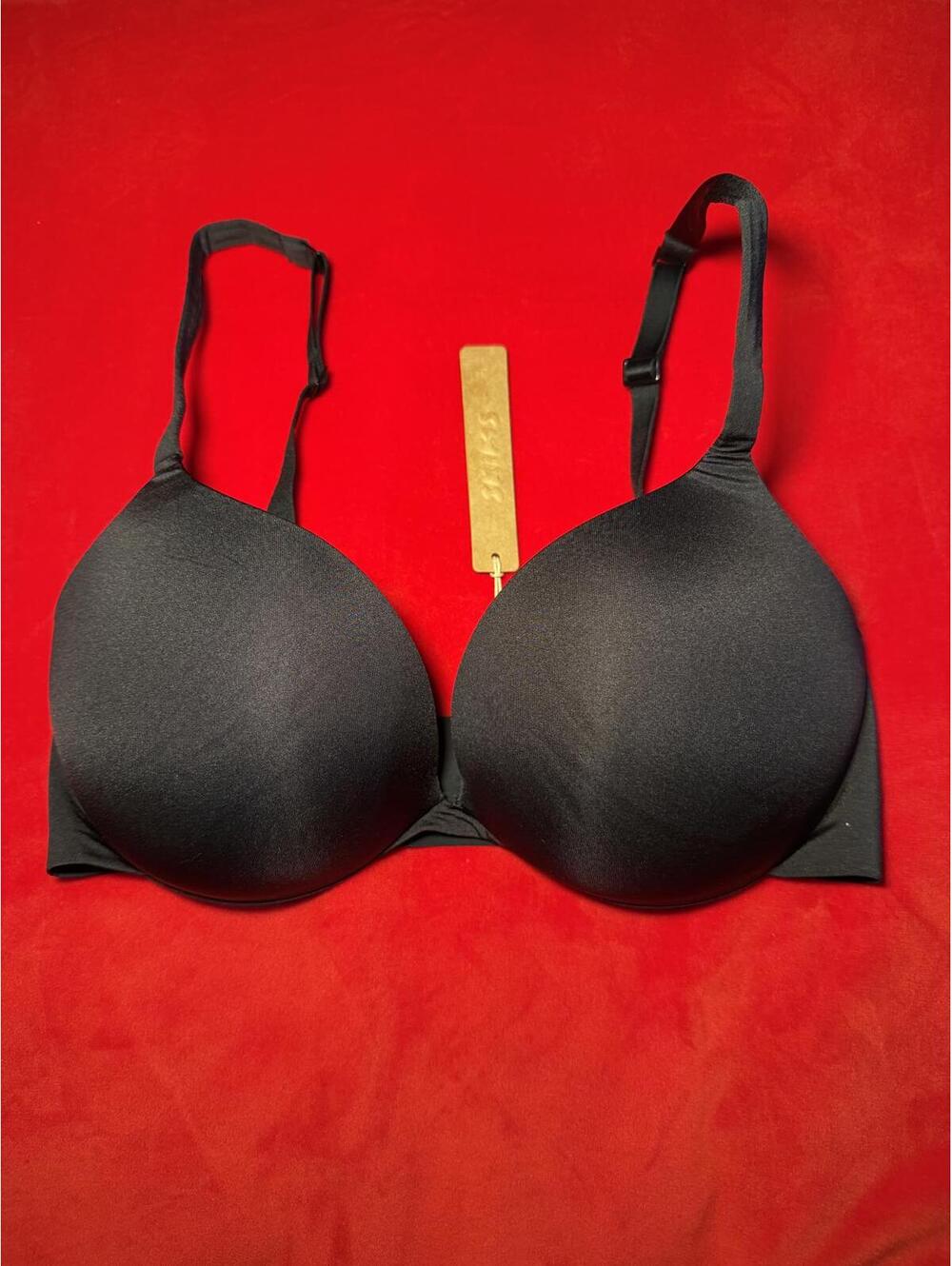 Skims Ultimate Push Up Plunge Bra Color ONYX Size 32DD